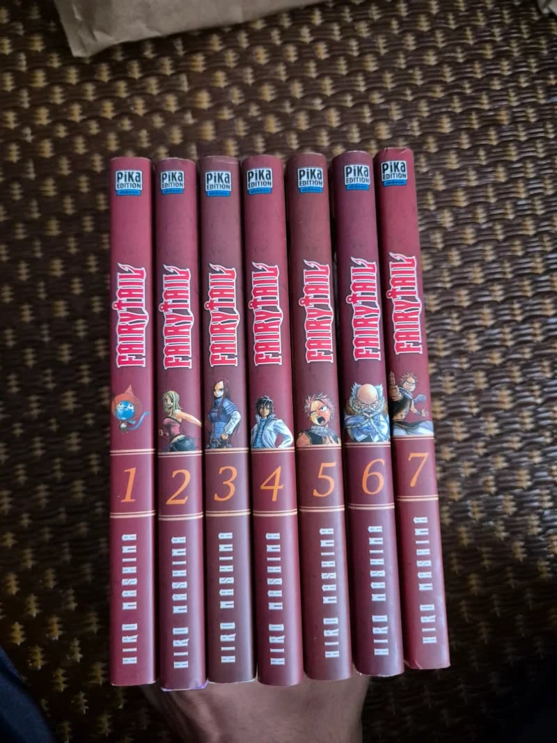 Lot de manga Fairy tail Tome 1 à 7