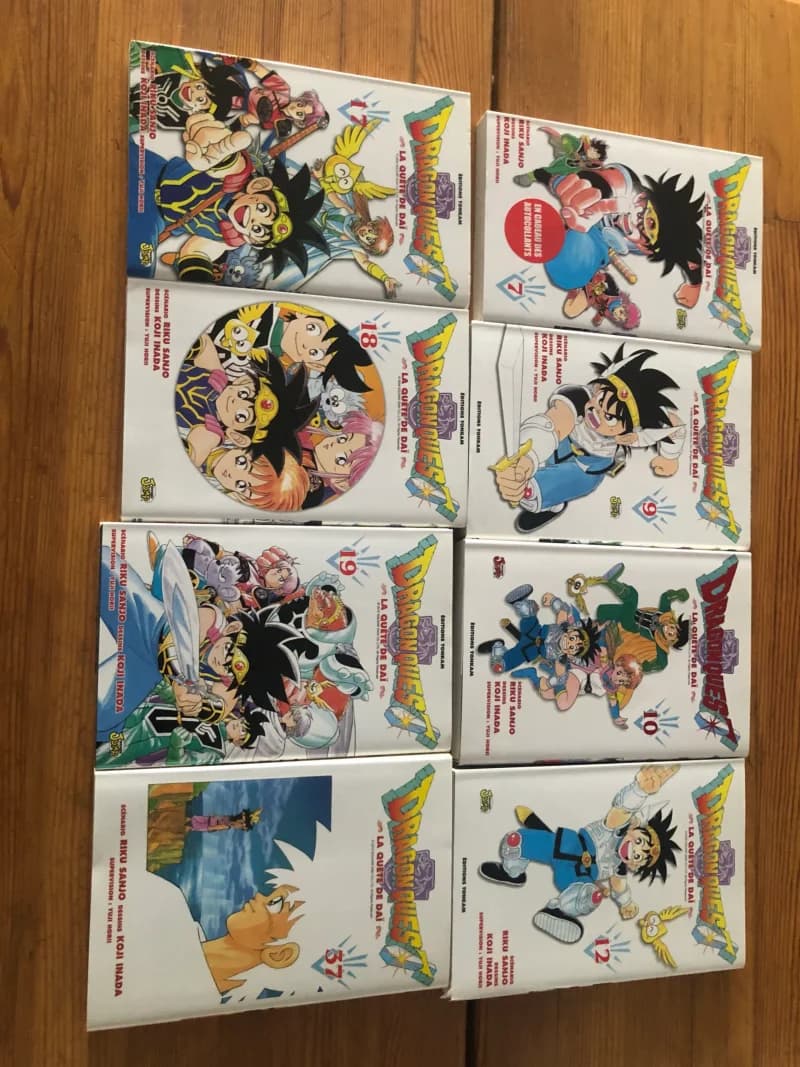 Dragon Quest: La Quête de Daï - Intégrale Dragon Quest La Quête de Daï, 37 tomes complets, édition Tonkam - 320€