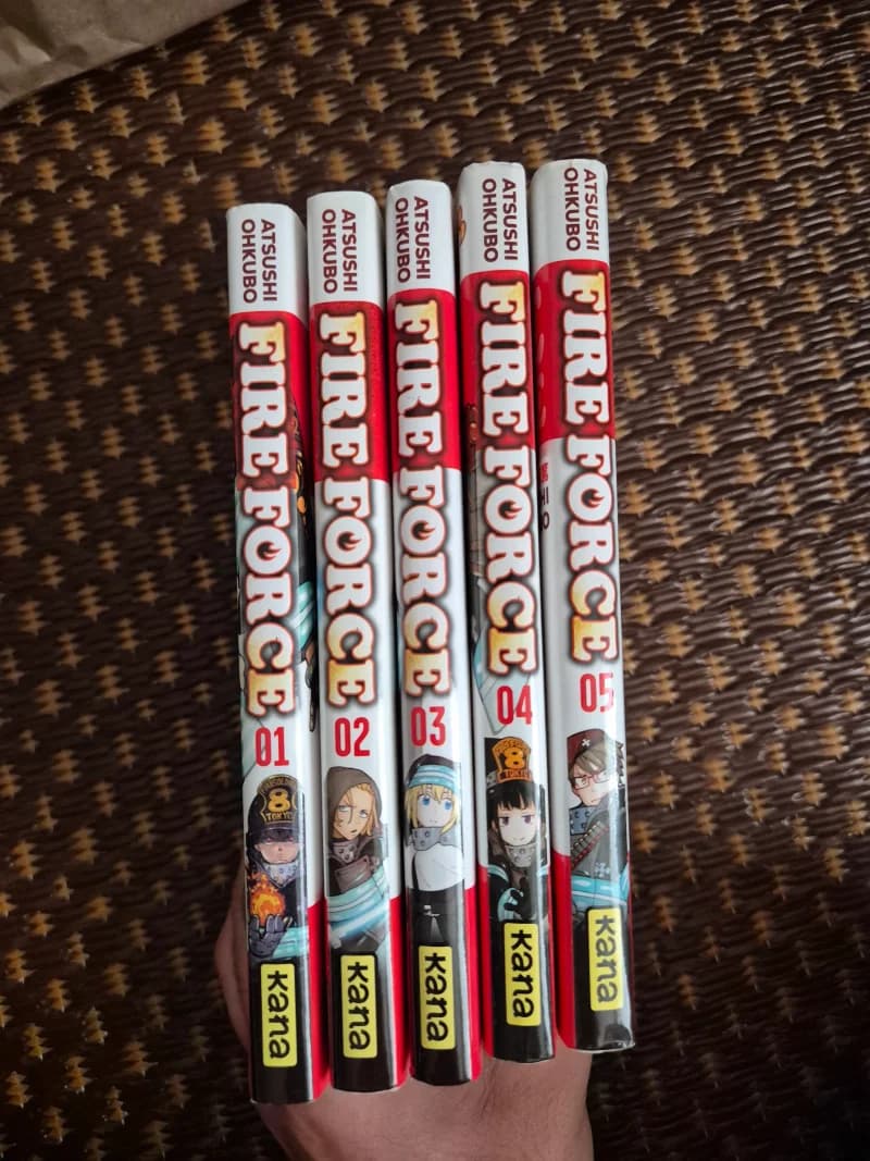 Lot de manga Fire Force Tome 1 à 5