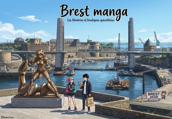 Manga à Brest : toutes les librairies et boutiques spécialisées
